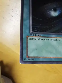 Dark Hole 1st Edition LOB-052 Super Rare Yu-Gi-Oh Card - Image 3