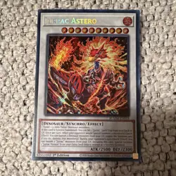 Yu-Gi-Oh! Konami Jurrac Astero Synchro Effect Secret Rare 1st Ed BLMR-EN018 - Image 1