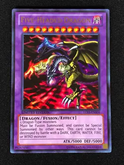 Yugioh Five Headed Dragon LC03-EN004 Ultra (NM) - Image 1