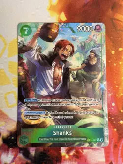 Shanks OP14-027 R ALT ART The Azure Seas Seven One Piece CCG ENGLISH - Image 1