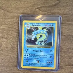 Pokemon Gyarados Holo Base Set 006/102 100 HP Rare English TCG Card 1999 - Image 1