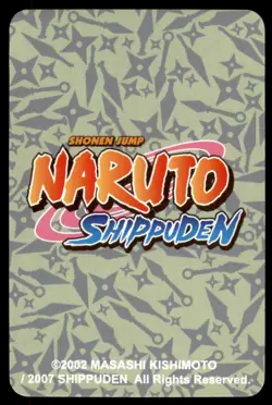 2007 Naruto Shippuden Shonen Jump Kakashi Hatake Poker Card #10 - Image 2