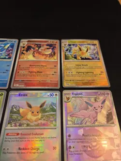 Prismatic Evolutions Complete 9 Card Eeveelution Poke Ball Holo Set Pokemon TCG - Image 3