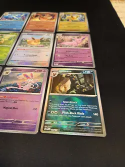 Prismatic Evolutions Complete 9 Card Eeveelution Poke Ball Holo Set Pokemon TCG - Image 5