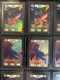 2025 Upper Deck Neopets Champions of Meridell TCG LOT 17 Cards IN TOP LOADERS - Image 2