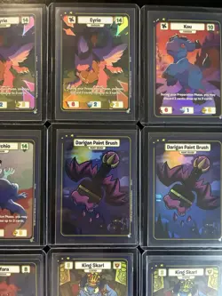2025 Upper Deck Neopets Champions of Meridell TCG LOT 17 Cards IN TOP LOADERS - Image 4