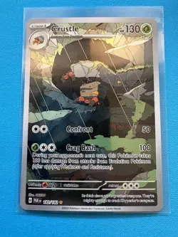 Pokemon TCG Crustle 183/182 Paradox Rift Illustration Rare Card NM - Image 1