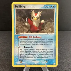 Delibird 21/109 Team Rocket Returns Rare Non-Holo Vintage 2004 Pokemon TCG Card - Image 1