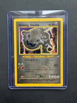 Shining Steelix - 112/105 - Pokemon Neo Destiny Unlimited Holo Rare Card WOTC - Image 1