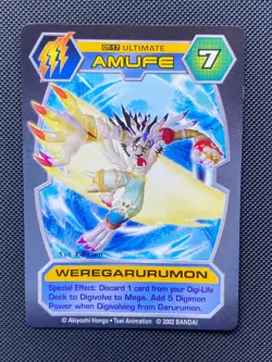 DT-17 WereGarurumon Digimon Card D-Tector Series 1 2002 Bandai - Image 1
