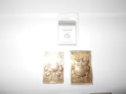 1999 Burger King 23karat gold plated POKEMON 7 CARD LOT WITH DAMAGED BALLS - Image 2