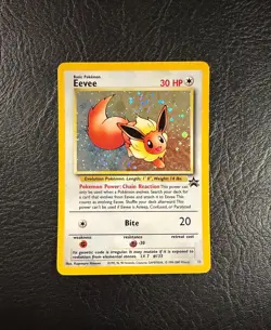2000 Pokemon Eevee #11 Black Star Promo Pokemon Card TCG WOTC - Image 1