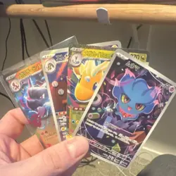 Pokemon Mismagius, Mega Charizard X, Mega Ampharos & Heliolisk Holo Card Lot - Image 1