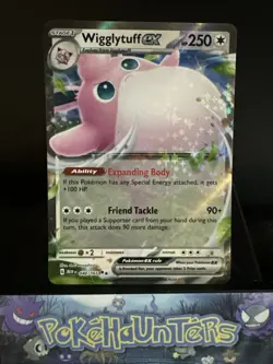 Pokemon Card Wigglytuff ex 040/165 MEW EN 151 Double Rare Near Mint - Image 1