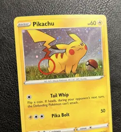 FART SWIRL Pokemon Pikachu SWSH039 Cosmo Holo Rare Black Star Promo Card NM - Image 1