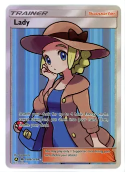Lady SV86/SV94 Hidden Fates Shiny Vault Full Art Pokemon Card - Image 1