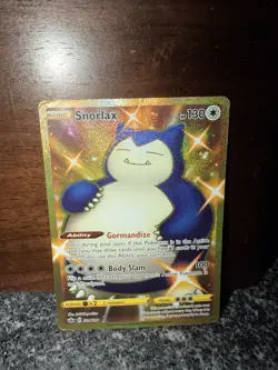 Pokemon Gold Snorlax Full Art Chilling Reign Secret Rare Card 224/198 - Image 3