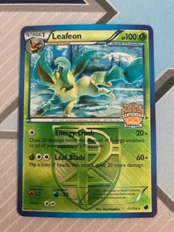 Pokemon LEAFEON Regional Championships EUROPEAN SPRING 2013 Promo card 11/116 - Image 1