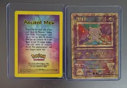 Pokemon Ancient Mew Holo With Original Info Card - Image 1