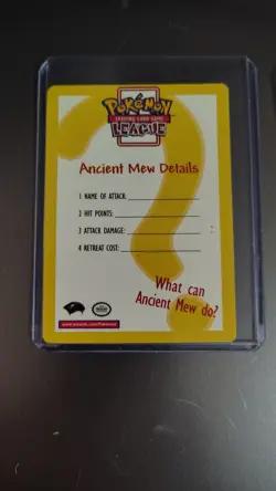 Pokemon Ancient Mew Holo With Original Info Card - Image 4