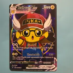 Pikachu Arale Pokemon Card VMAX Rainbow GX EX GX ACG V Star Holo Cosplay - Image 1