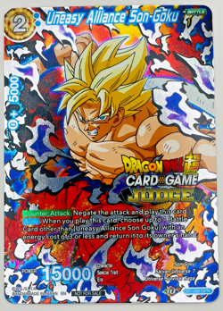 Uneasy Alliance Son Goku Judge Foil Stamp Dragon Ball Super Card Game NM - Image 1