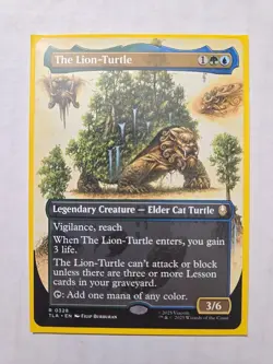 The Lion-Turtle (Borderless) - Avatar - NM - Rare - Legendary Creature - Image 1
