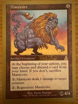 Magic The Gathering Tokyo 1999 World Championships MASTICORE Artifact Creature - Image 1