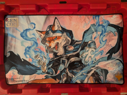 Foil MTG Playmat - Gen Con 2024 Exclusive Jace, the Mind Sculptor (Bloomburrow) - Image 1