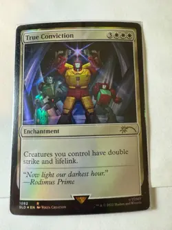 True Conviction (Transformers) FOIL * Secret Lair Drop MTG NM - Image 1
