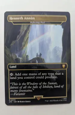 1x Henneth Annum Reflecting Pool NM - Borderless MTG LOTR LTC x1 - Image 1