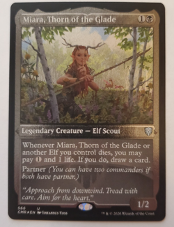 1x Miara, Thorn of the Glade Etched FOIL Commander Legends MTG NM - Image 1