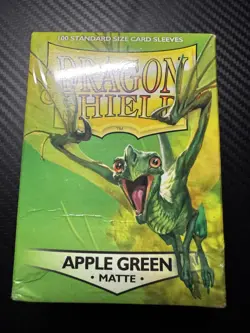Matte Apple Green 100 ct Dragon Shield Sleeves Standard - Image 1