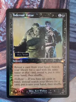 MTG 1x Infernal Tutor RVR Ravnica Serialized Serialised Retro FOIL ⭐ - Image 1