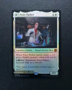 Peter Parker Amazing Spider Man mtg Foil Mythic 0010 Spider-Man - Image 4