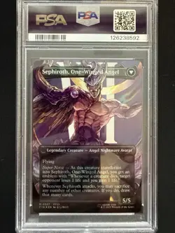 Sephiroth Fabled Soldier Borderless Surge Foil PSA 10 Gem Mint - Image 2