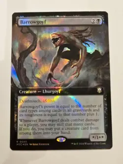 MTG Barrowgoyf Extended Art Ripple Foil #50 Commander: Modern Horizons 3 NM - Image 1