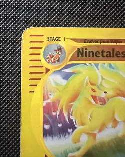 Ninetales 25/147 Reverse Holo – Aquapolis E-Series 2002 – Vintage Pokemon LP - Image 3