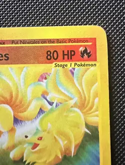 Ninetales 25/147 Reverse Holo – Aquapolis E-Series 2002 – Vintage Pokemon LP - Image 4