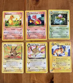 Vintage Pokemon Lot, Shadowless Charmander Charmeleon Ivysaur, Mixed Cond. - Image 1