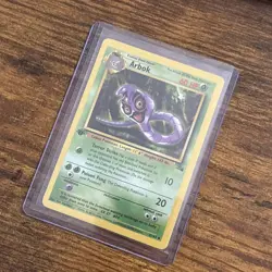 Pokemon TCG Fossil 1st Edition Arbok Card 31/62 - LP - Image 3