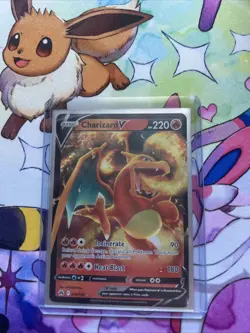 Pokemon TCG Crown Zenith Charizard v Ultra Rare Card 18/159 NM Condition - Image 1