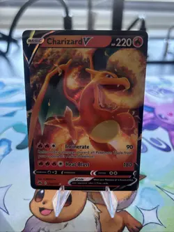 Pokemon TCG Crown Zenith Charizard v Ultra Rare Card 18/159 NM Condition - Image 3