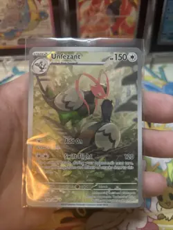 Pokemon Unfezant Illustration Rare 150/086 Black Bolt Light play LP - Image 4