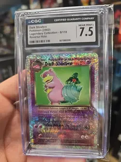 POKEMON CGC 7.5 Dark Slowbro 8/110 2002 Legendary Collection RARE!! Reverse Holo - Image 3