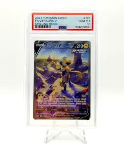 2021 POKEMON CHILLING REIGN FULL ART ZERAORA V 166/198 PSA 10 - Image 1