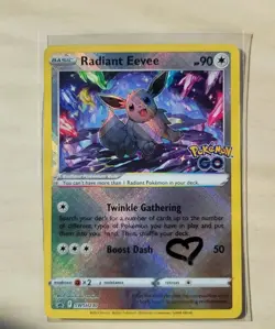2 Radiant Eevee Cards - Pokemon Go TCG Black Star Promo SWSH230 - Image 1