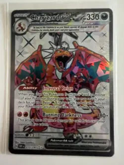 Charizard ex 215/197 Ultra Rare Holo Near Mint Condition Obsidian Flames - Image 1