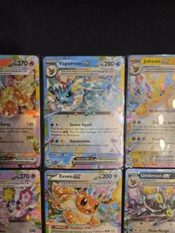 Lot Of 9 Pokemon Eeveelution EX Set - Prismatic Evolutions - NM - Umbreon Eevee - Image 3