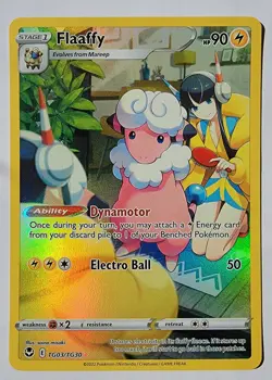 Flaaffy Pokemon 2022 #TG03 FULL ART - Silver Tempest - NEAR MINT - MINT!! - Image 1